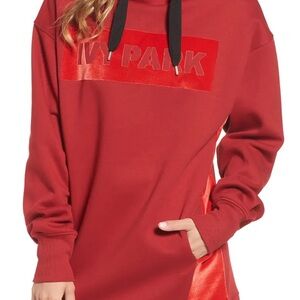 IVY PARK Scarlet Hoodie with Ebony Details